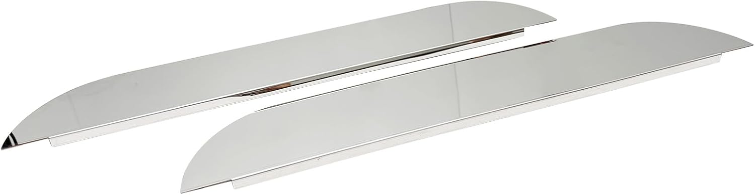 Pair 5 Chopped Window Trim Stainless Steel Compatible with 2005  Peterbilt Cab 379 386 389 Truck, Driver and Passenger Side